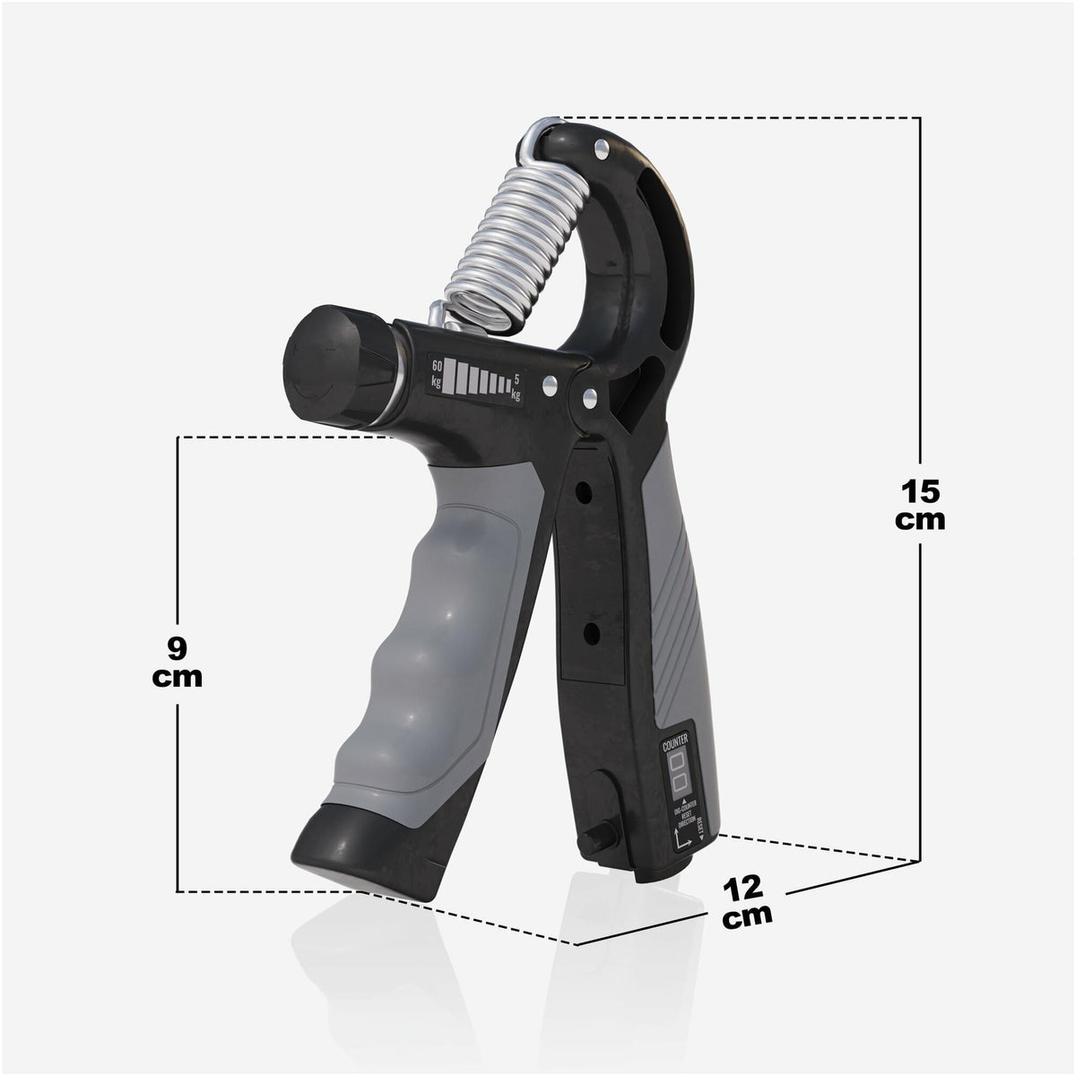 Hand Grip Fingerhantel verstellbar mit Zähler - Gorilla Sports Schweiz