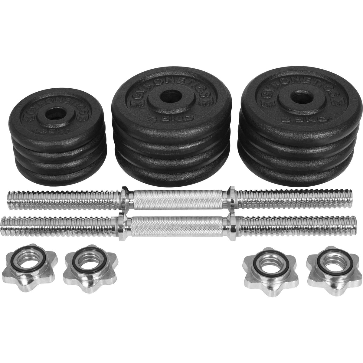 Kurzhantelset Gusseisen 30 kg E-Series - Gorilla Sports Schweiz