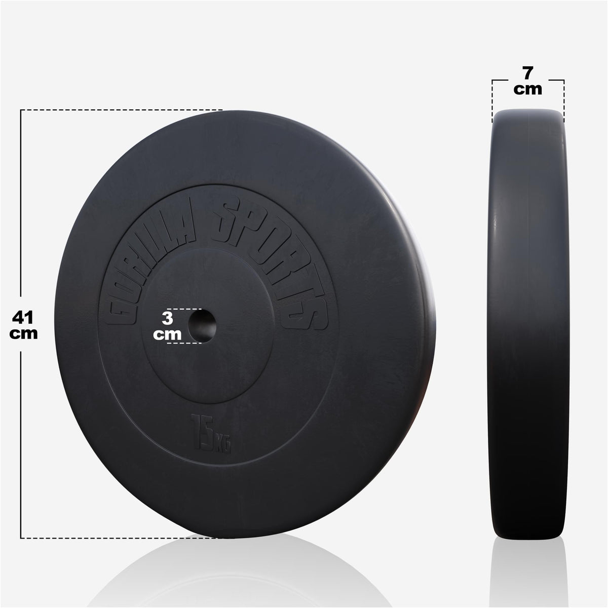 Komplettset Kunststoff 100 kg - Gorilla Sports Schweiz