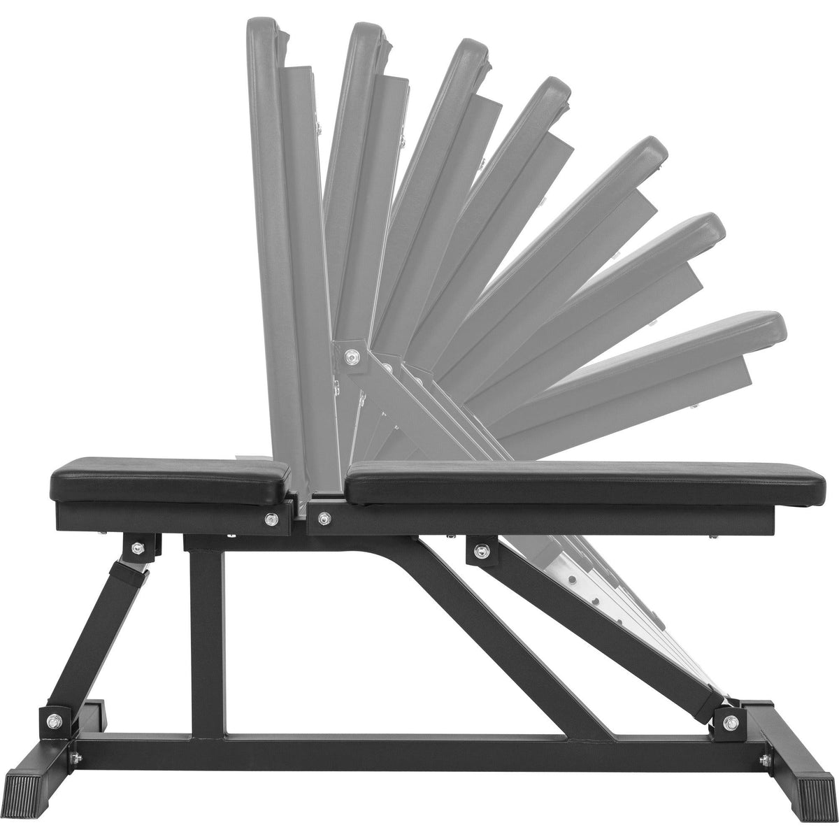 Hantelbank mit Hantelständer inkl. 150 kg Olympia Gummi Gripper Set - Gorilla Sports Schweiz
