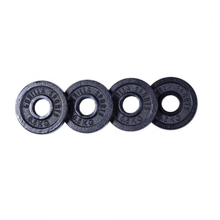 Hantelscheibe Guss Schwarz 0.5-30 KG - Gorilla Sports Schweiz