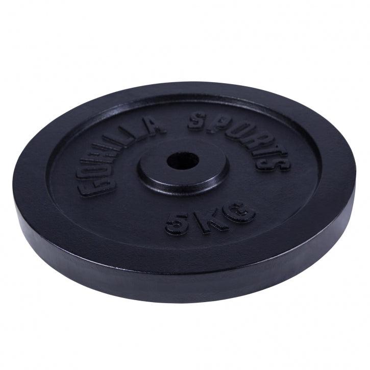Hantelscheibe Guss Schwarz 0.5-30 KG - Gorilla Sports Schweiz