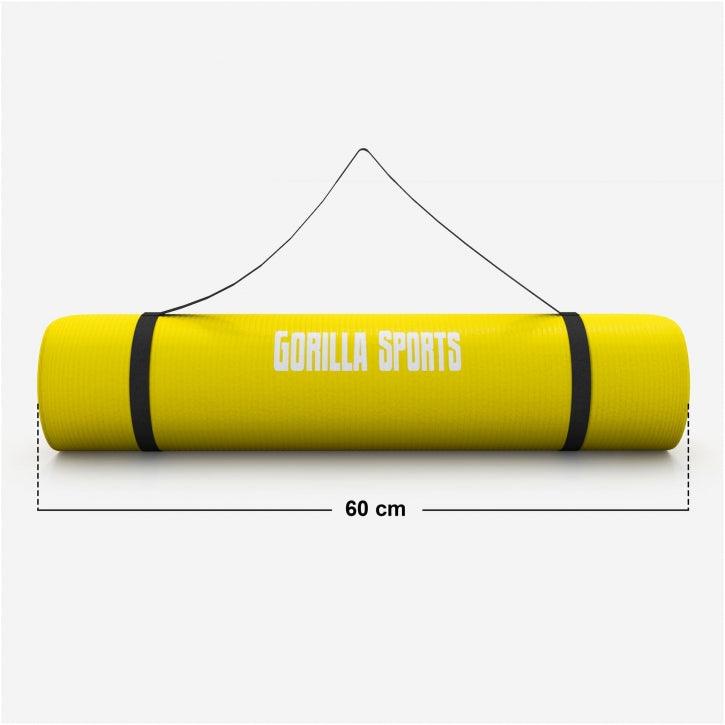 Yogamatte in verschiedenen Farben 190x60x1.5 cm - Gorilla Sports Schweiz