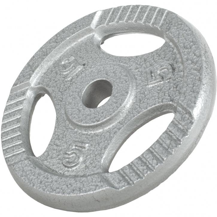 Hantelscheibe Guss Gripper 0.5-20 KG Silber - Gorilla Sports Schweiz