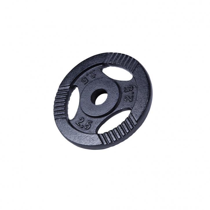 Hantelscheibe Guss Gripper Schwarz 0.5-20 KG - Gorilla Sports Schweiz