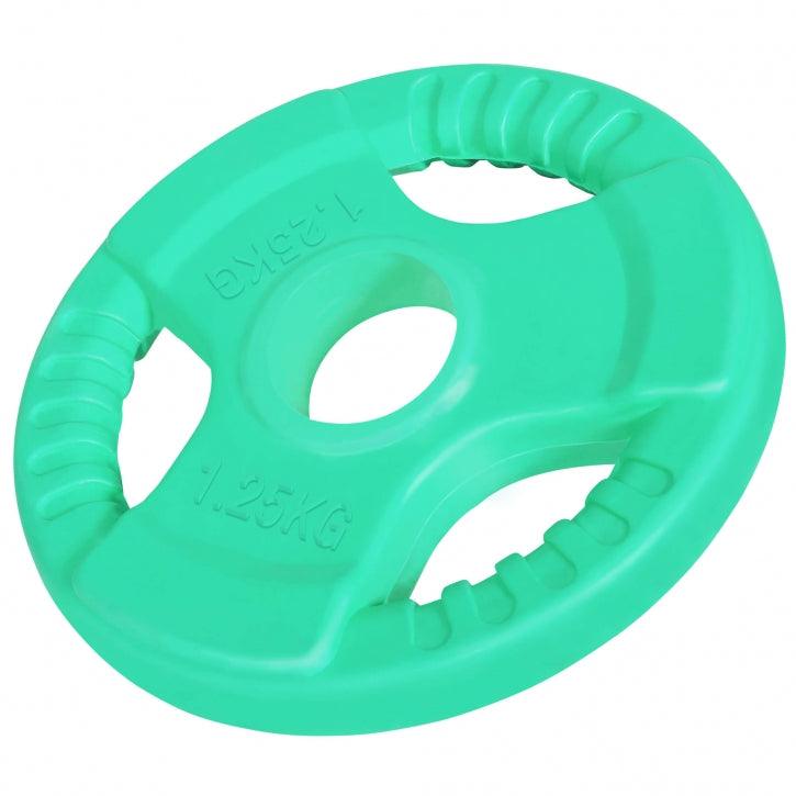 Olympia Curl-Set Gummi Gripper 75 kg - Gorilla Sports Schweiz