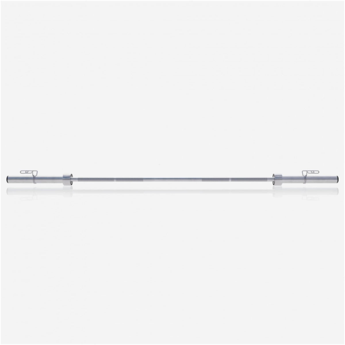 Olympia Langhantel 128 cm mit Federverschluss Chrom - Gorilla Sports Schweiz