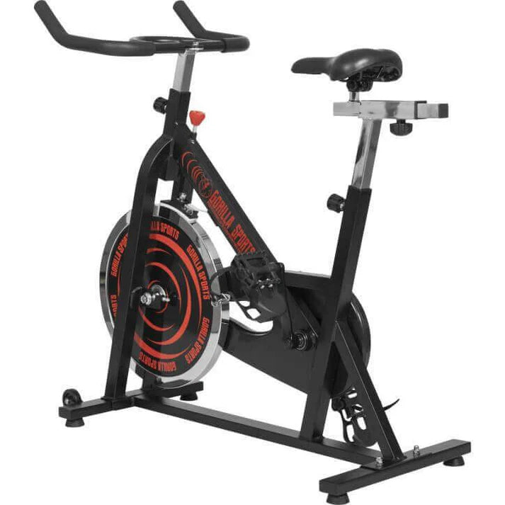 Indoor Cycling mit Tretlager Schwarz/Rot