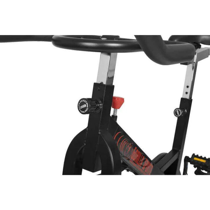 Indoor Cycling mit Tretlager Schwarz/Rot