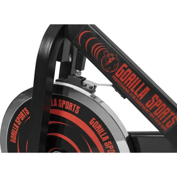 Indoor Cycling mit Tretlager Schwarz/Rot