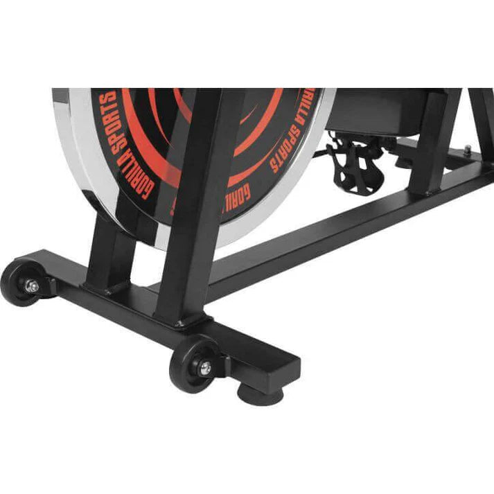 Indoor Cycling mit Tretlager Schwarz/Rot