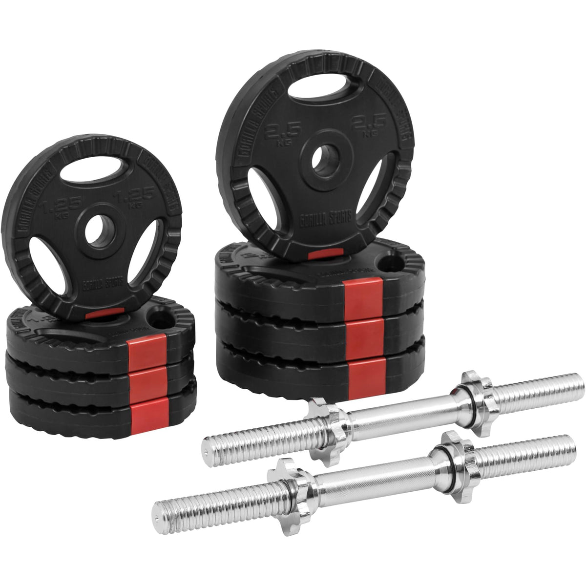 Kurzhantelset Kunststoff Gripper 20 kg - Gorilla Sports Schweiz
