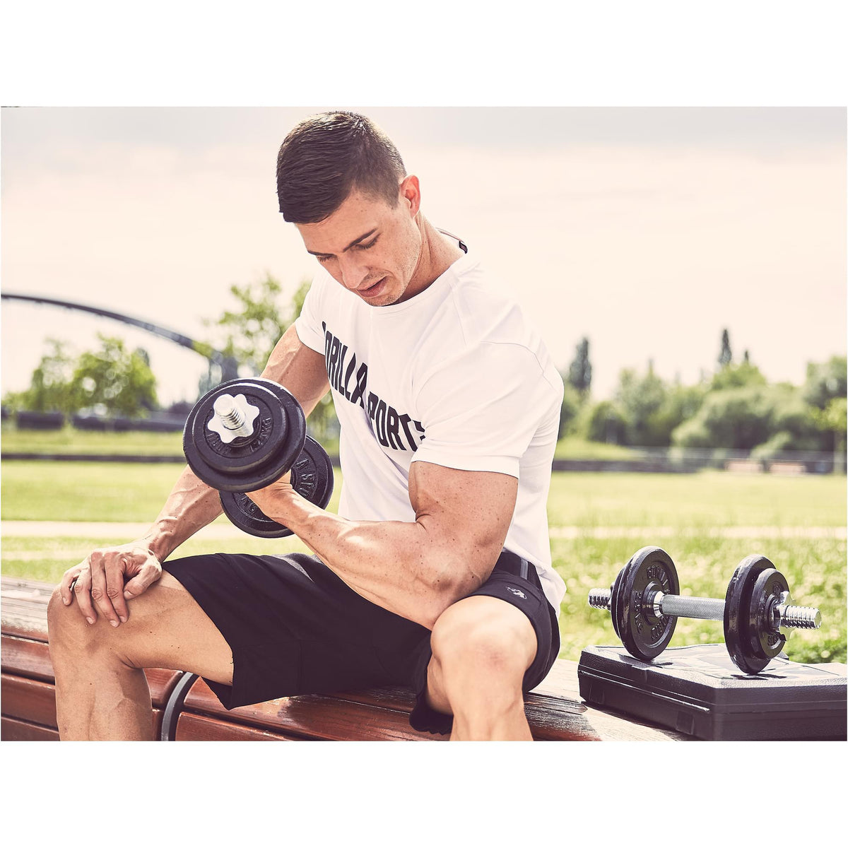 Kurzhantelset inkl. Koffer 20 kg - Gorilla Sports Schweiz