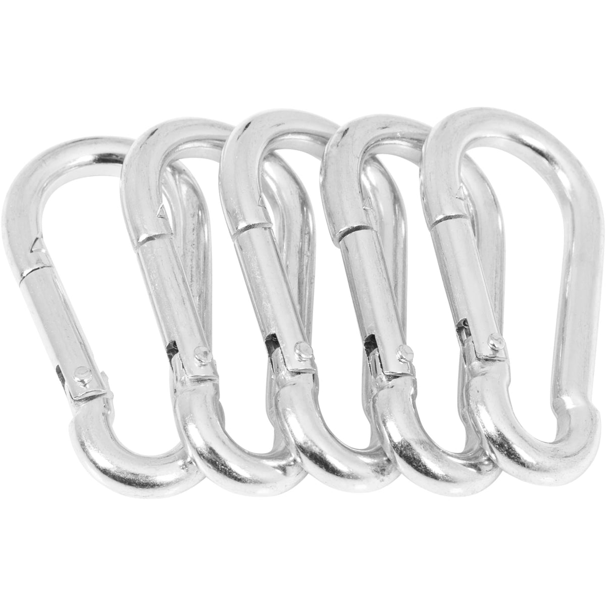 Karabinerhaken-Set 7mm Chrom - Gorilla Sports Schweiz