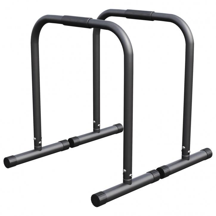 Push-up Stand Bar Parallettes Schwarz/Rot/Blau - Gorilla Sports Schweiz