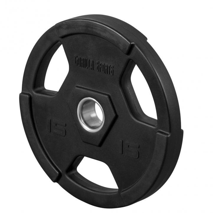 Hantelscheibe Profi 50/51mm Olympia Kunststoff Gripper 1.25-25 KG - Gorilla Sports Schweiz