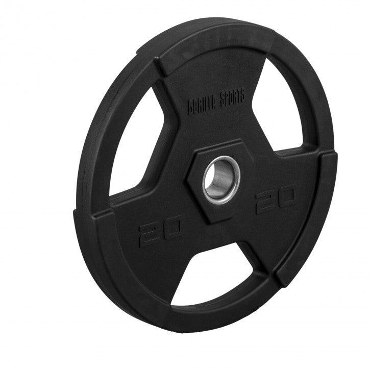 Hantelscheibe Profi 50/51mm Olympia Kunststoff Gripper 1.25-25 KG - Gorilla Sports Schweiz