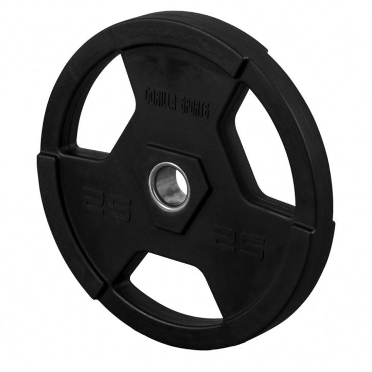 Hantelscheibe Profi 50/51mm Olympia Kunststoff Gripper 1.25-25 KG - Gorilla Sports Schweiz