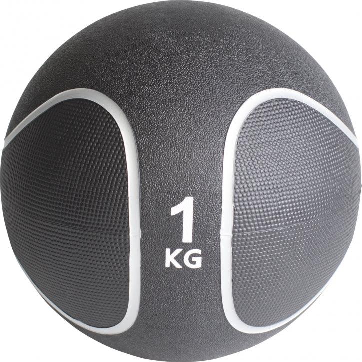 Medizinball Schwarz/Silber 1-10 KG - Gorilla Sports Schweiz