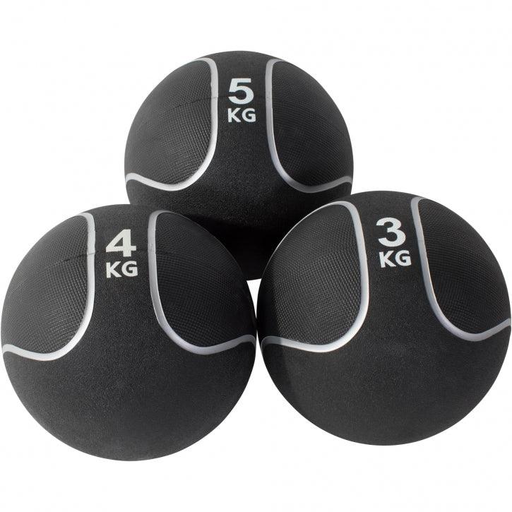 Medizinball Schwarz/Silber 1-10 KG - Gorilla Sports Schweiz