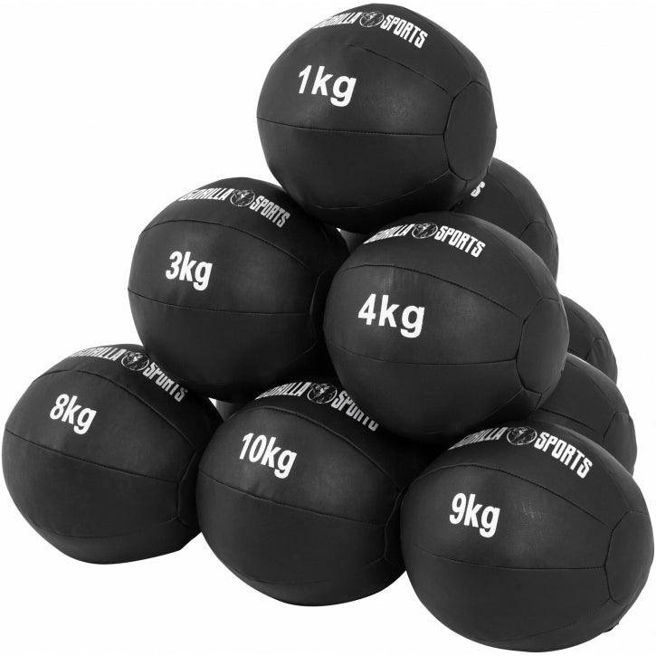 Kunstleder Medizinball 1-10 KG - Gorilla Sports - Gorilla Sports Schweiz