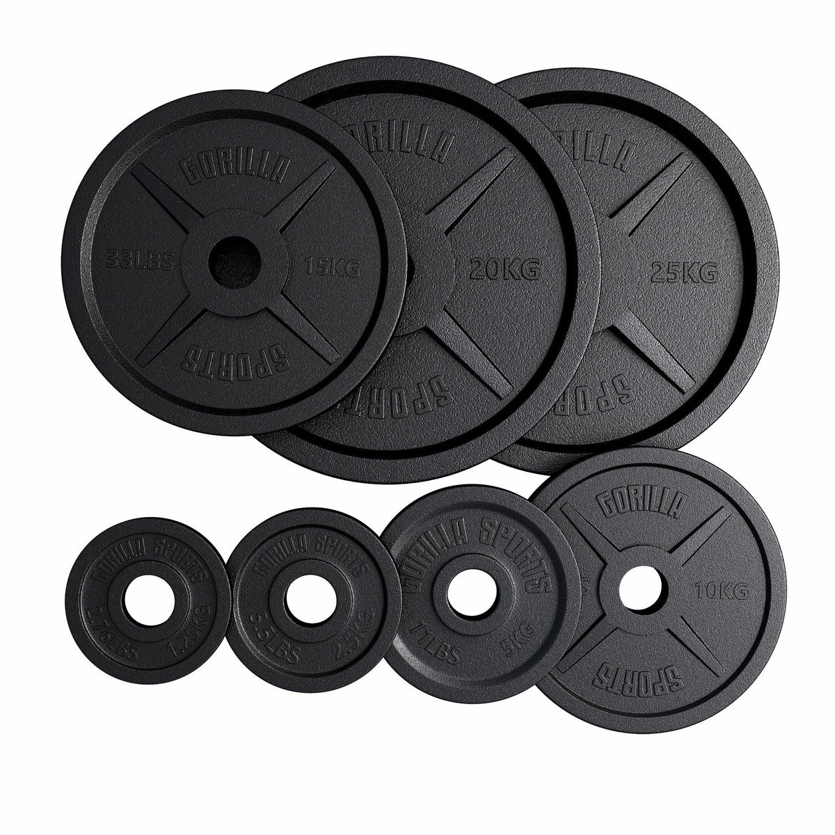 Hantelscheibe Olympia Gusseisen 50/51 mm - Gorilla Sports Schweiz