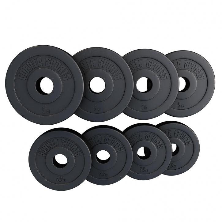 Hantelscheibe Olympia 50/51mm Kunststoff 1.25KG - 15KG - Gorilla Sports Schweiz