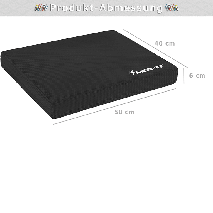 Coussin de siège MOVIT® Balance Pad de différentes couleurs avec bande d'exercice