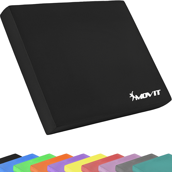 Coussin de siège MOVIT® Balance Pad de différentes couleurs avec bande d'exercice