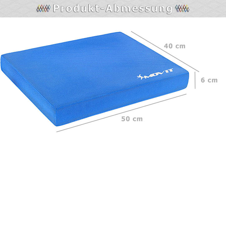 Coussin de siège MOVIT® Balance Pad de différentes couleurs avec bande d'exercice