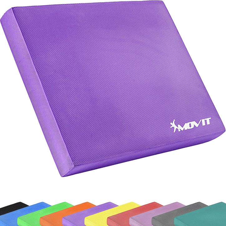 Coussin de siège MOVIT® Balance Pad de différentes couleurs avec bande d'exercice