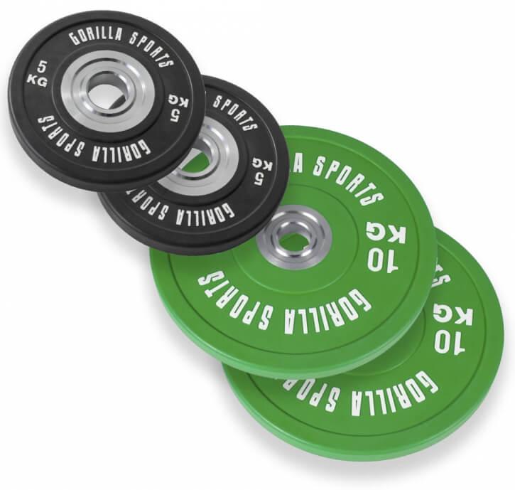Bumper Plates Profi 50/51 mm 5-25 KG - Gorilla Sports Schweiz