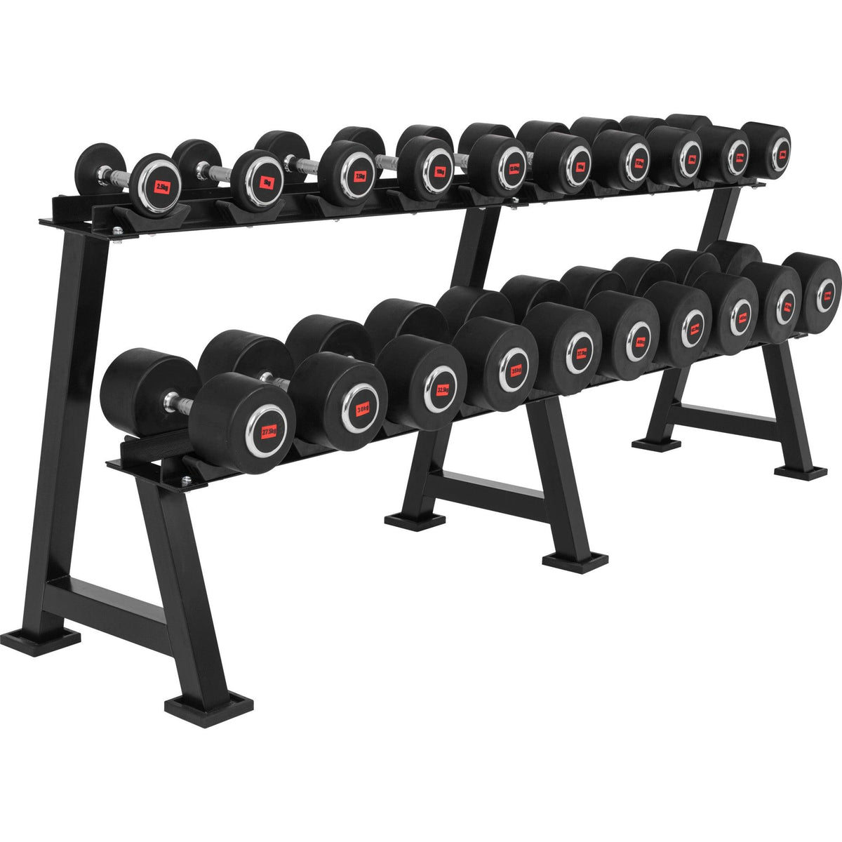 Kurzhantelablage Schwarz - Gorilla Sports Schweiz